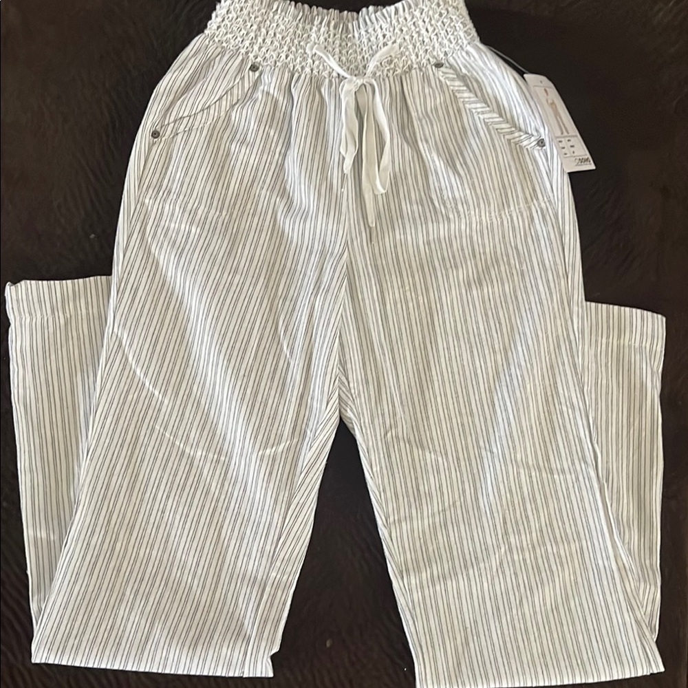 Striped Drawstring Pants